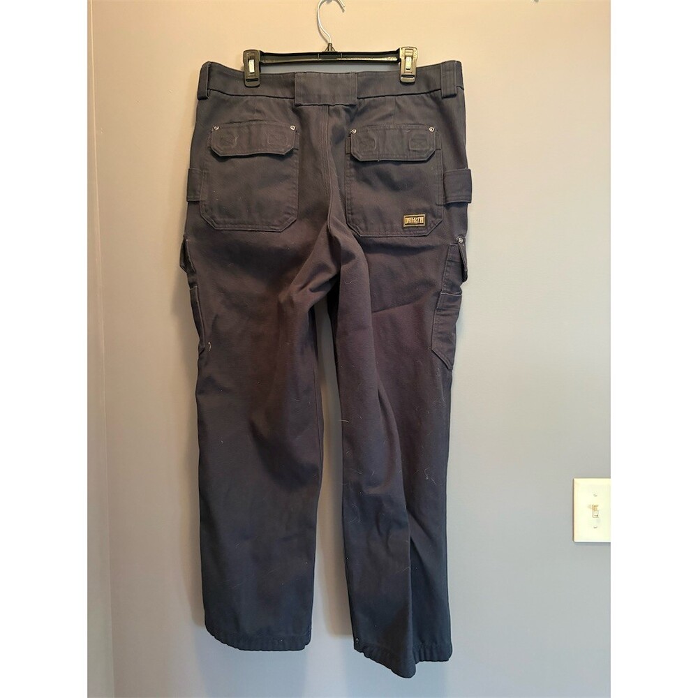 Duluth Trading Co Men's Fire Hose Cargo Work Pants Navy Relaxed 36x32 EUC - Picture 5 of 10
